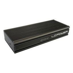 Lc power lc-m2-c-nvme-2x2 nvme enclosure for m.2 ssd usb3.2 gen.2x2 type c black hdd ssd rack ( 20402 )