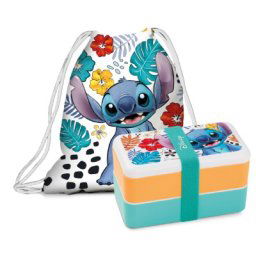 Kutija-za-uzinu-i-podesiva-torba-set-Disney-Lilo-and-Stitch-White