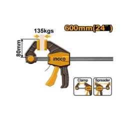Ingco hqbc24802 brza stega 80x600mm ( HQBC24802 )