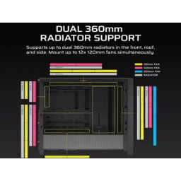 Corsair frame 4000d mid-tower/ atx/kaljeno staklo/ bez napajanja/ crna kucište ( cc-9011290-ww )