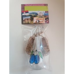 Set "Popij pa Zaigraj" - Čokanj/Fraklić sa opančićima - ručno oslikani fraklići - MOTIV ŠLJIVE