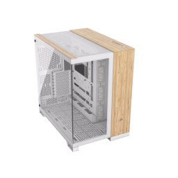 Kucište CORSAIR 6500X Mid-Tower/dve komore/kaljeno staklo/bez napajanja/bela/bambus drvo