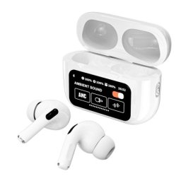 Slusalice bluetooth ds86 anc/enc tws sa led ekranom bele ( SL1560 )