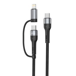 Superior Usb data kabal su-k106 2in1 type-c na type-c/lightning 1m crni ( U2102 )