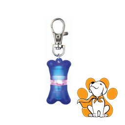 Trixie Flasher 2x4cm, Svetleći Privezak Za Pse u Obliku Koske