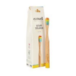 Ecowell četkica za zube za decu od bambusa ( A089109 )