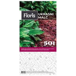 Malč ukrasna kora drveta - crvena 50L Floris