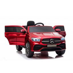 Mercedes GLE 450 AMG - Crveni Licencirani Auto na akumulator sa kožnim sedištem i mekim gumama