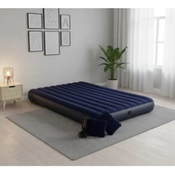 Intex queen dura-beam classic downy airbed w/ hand pump 152x203x25cm ( 64765 )