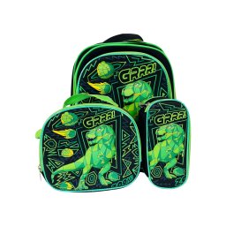 Ranac set 3u1 sa točkićima dino