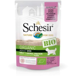 SCHESIR Bio kesica za pse - svinjetina 85g