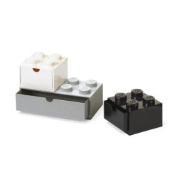 Lego stone fioke set (3 kom): Crna, bela, siva ( 43250801 )