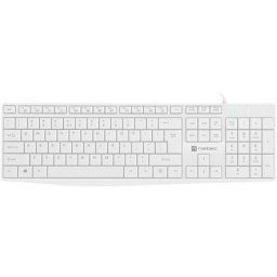 Natec Nautilus slim multimedia keyboard US, white ( NKL-1951 )