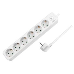 Logilink produžni kabl 6 mesta, prekidač, 1.5m, beli ( 4793 )