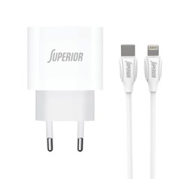 Superior co-dc56 fast pd 20w 3a type c na lightning beli (cert) Kucni punjac ( P1204 )