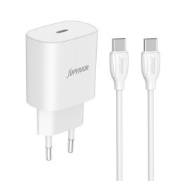 Superior co-dc24 fast pd 25w 3a type c na type c beli Kucni punjac ( P1240 )
