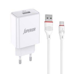Superior su-p101 fast qc3.0 18w 3a type c beli kucni punjac ( p1218 )