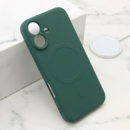 Futrola velvet touch magsafe za iphone 16 (6.1) tamno zelena ( F119957 )