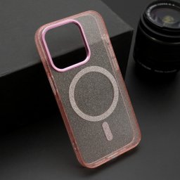 Futrola sparkling magsafe za iphone 15 pro (6.1) roze ( F117447 )