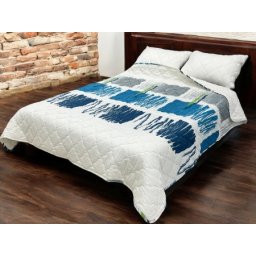 Prekrivač Singl 140x200cm mikrofiber Blue/white ( VLK000437-Blue/whitea )