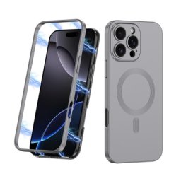Futrola 360 color magsafe za iphone 16 pro (6.3) siva (gkk case) ( F118202 )