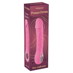Silikonski Vibrator sa grejanjem Prometheus Pink