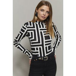 Ženska bluza Cool & Sexy LPP1133-1/Black White