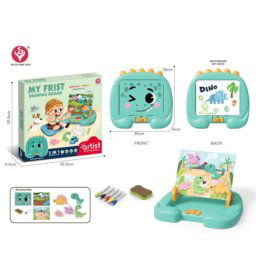 Hk mini igračka 3u1 tabla za crtanje, tirkiz ( A076565 )