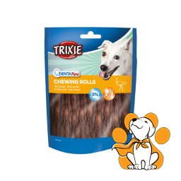 Trixie Denta Fun Ostrich Chewing Rolls 100g/12cm, Štapići Sa Ukusom Mesa Od Noja