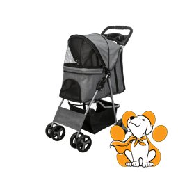Trixie Buggy Kolica Za Pse Sa Četiri Točka, Siva, Za Pse Do 15kg