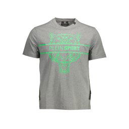 PLEIN SPORT SHORT SLEEVE T-SHIRT MEN GREY