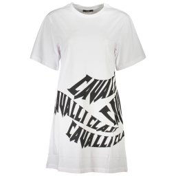 CAVALLI CLASS SHORT DRESS WOMEN WHITE