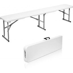 Klupa na sklapanje sa metalnom konstrukcijom 183x28x43cm