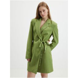 Green women's wrap mini dress VILA Mya - Women's