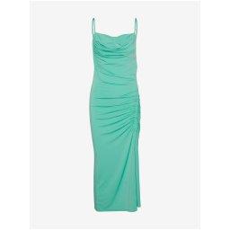 Green women's midi dress with straps VERO MODA Hevi - Women's