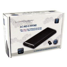 Lc power lc-m2-c-nvme enclosure for m.2 ssd usb3.1 gen.2 type c black Hdd ssd rack ( 17755 )