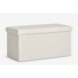 Tabure 76x38 cm prljavo bela teddy