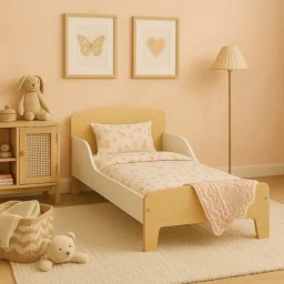 Kinder Home Dečiji drveni krevet sa zaštitom i ramom za dušek 140/70 cm – kinder home ( TF-11170 )