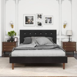 Versaj Bračni Krevet 216X164X108 cm - Crni