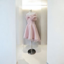 Svečana haljina od americkog satena sa detaljima od tila