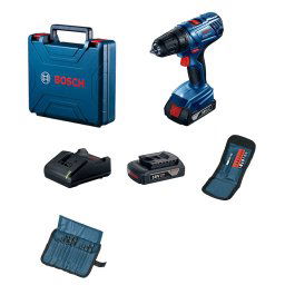 Bosch GSR 180 Li Akumulatorska bušilica - odvrtač 18V, 2x2,0Ah u koferu + 23-delni set pribora