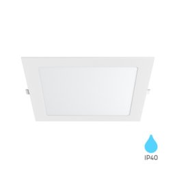 Ugradni vodootporni kvadratni LED paneli od 18W (Boja svetlosti: ZUTA - 3000 kelvina)