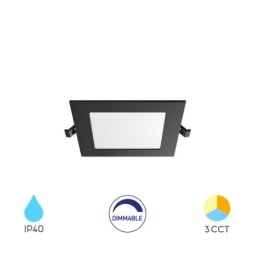 Kvadratni vodootporni dimabilni LED paneli od 4W Ugradni (Boja okvira: BELI)