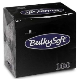 BulkySoft salveta crna 24x24cm 100/1 2sl (20 pak) ( 153-C32204E10 )