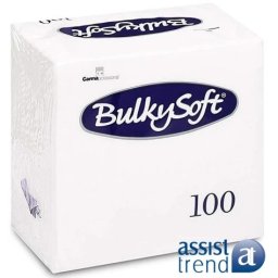 BulkySoft salveta bela 33x33cm 100/1 2sl (20 pak) ( 154-C32980E20 )