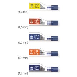 12 astucci da 12 mine 0.5mm 250 05-hb marsmicro staedtler