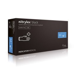 Mercator medical jednokratne rukavice od nitrila nitrylex black veličina m ( rd301040m )