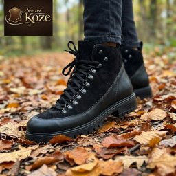 Crne trekking duboke cipele