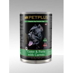 PetPlus konzerva za pse - divljač, nudle i šargarepa 1240g