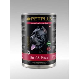 PetPlus konzerva za pse - govedina i nudle 1240g